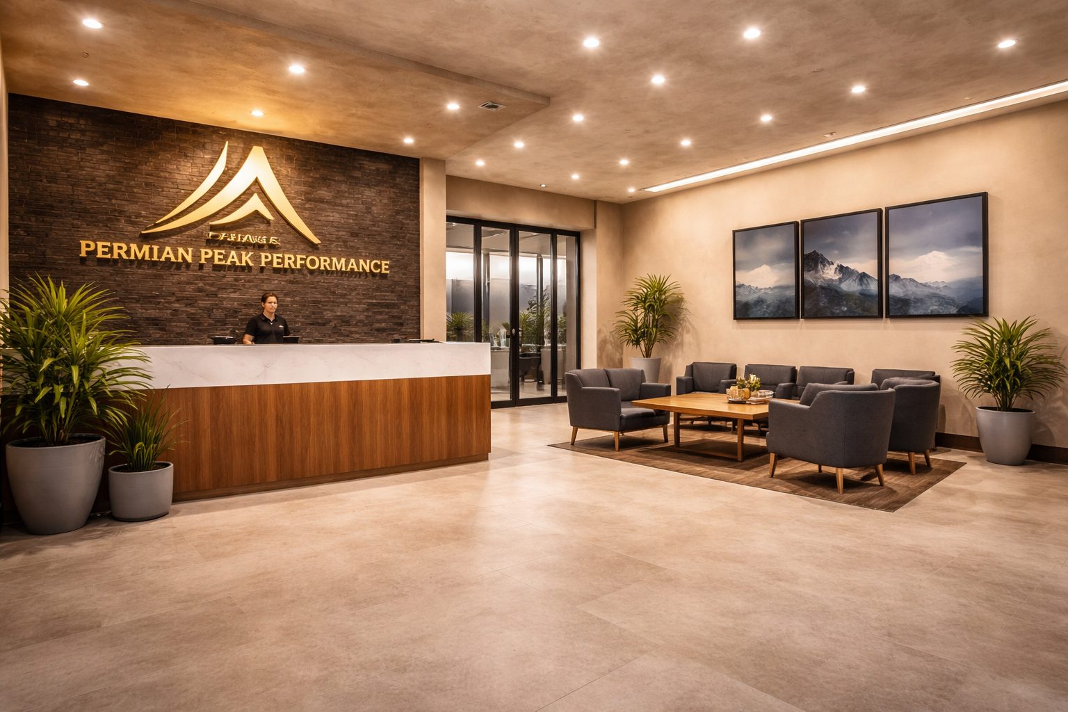 Permian Peak Performance interior lobby concept