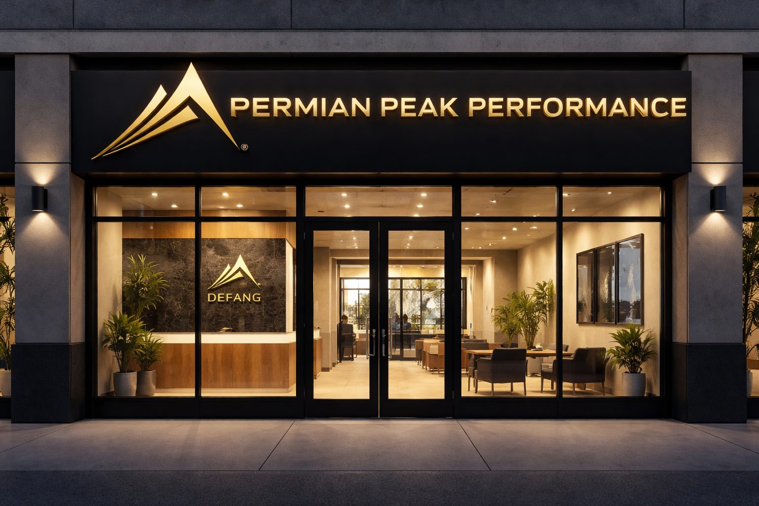 Permian Peak Performance storefront concept